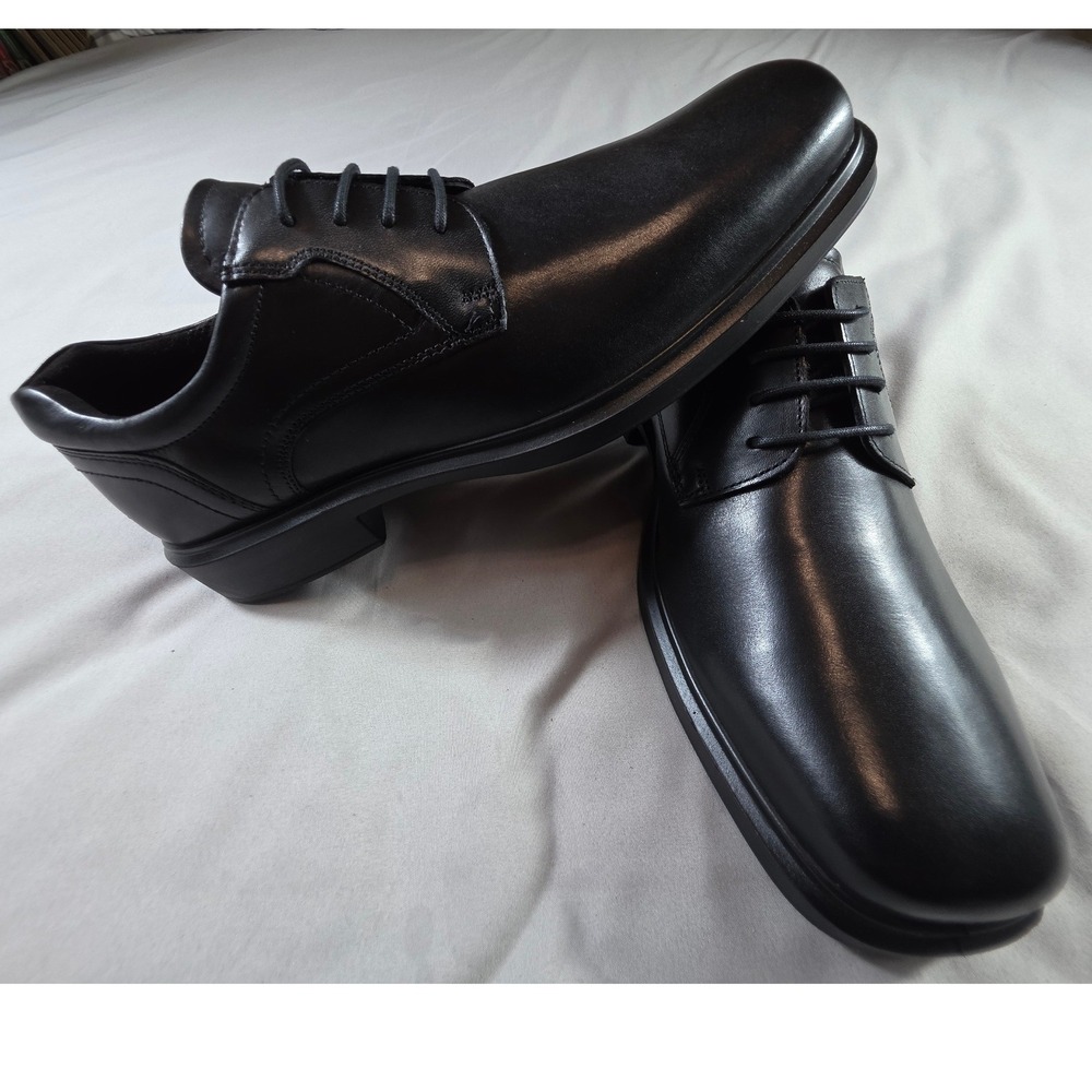 ECCO Helsinki 2 Derby Oxford Men EU 43 / US 9-9.5 Black Leather Dress Shoes NEW